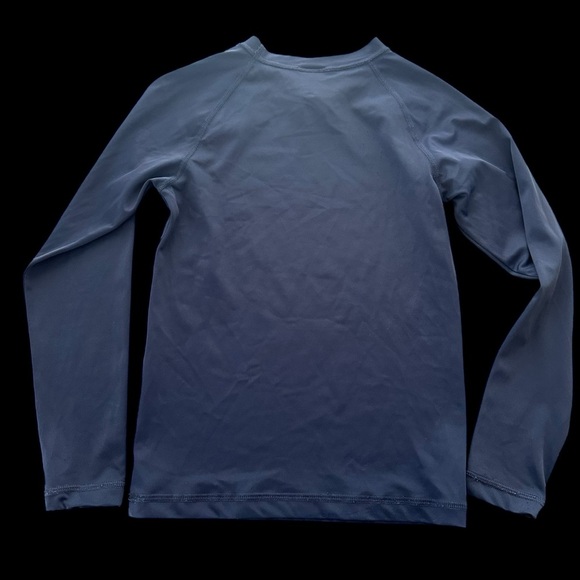 Hanna Andersson boys 8 Navy Blue Long Sleeve Rash Guard T Shirt Sun Protection - Picture 2 of 3